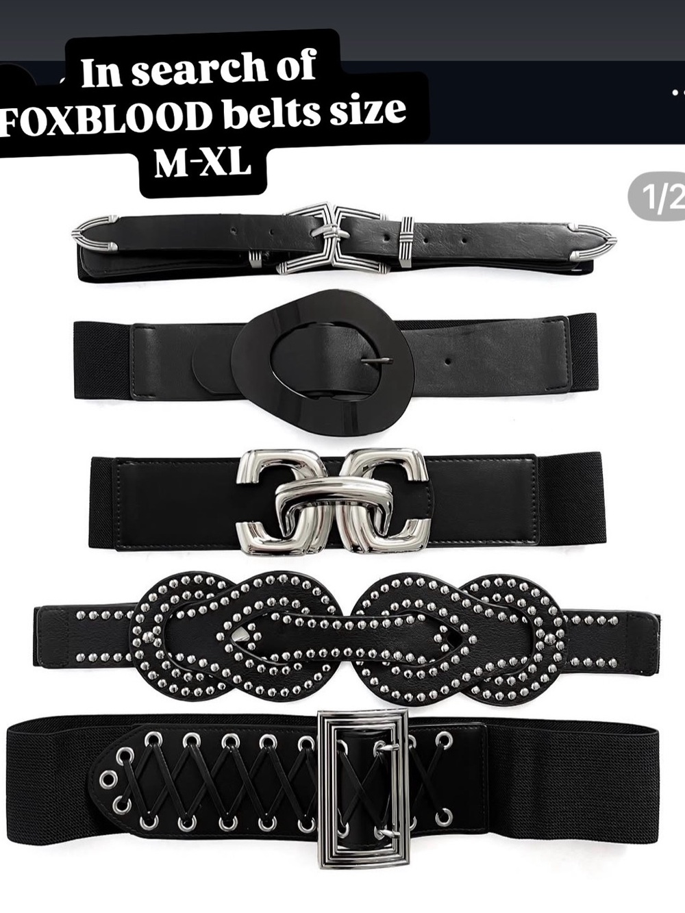 ISO FOXBLOOD BELTS SIZE M-XL